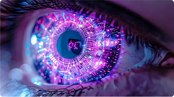 Futuristic digital vision